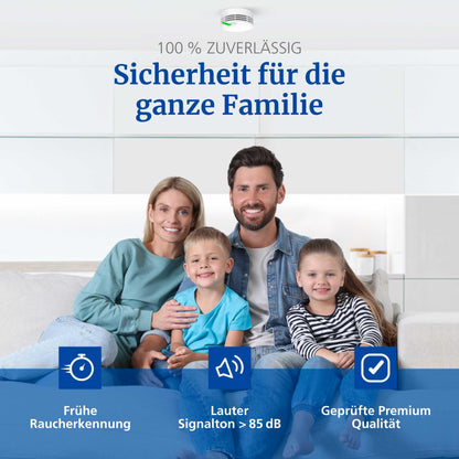 Hekatron Genius Plus Rauchmelder – Testsieger 3er Pack 10J Batterie