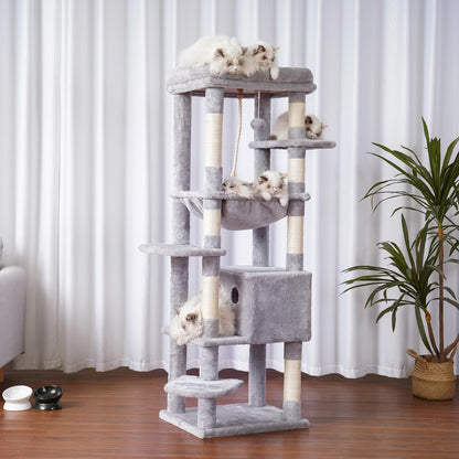 Heybly HCT050W Kratzbaum für grosse Katze - Hellgrau