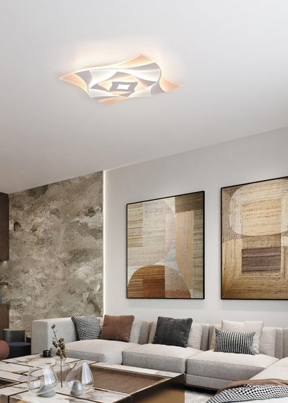 Trio Leuchten Akita 647110131 LED Deckenleuchte Dimmbar Weiss matt