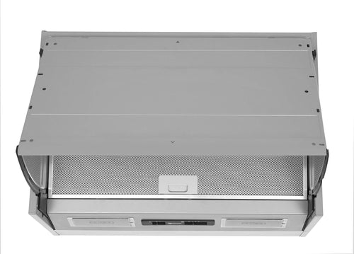 Bauknecht DE 5360 SG/1 Zwischenbau Dunsthaube - 60cm, silber-grau. Absaugung von Küchendämpfen, zum Einbau zwischen Küchenschränken.