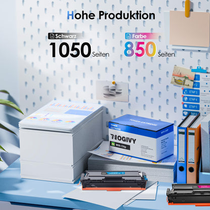 NOGIVY 216A Toner Set kompatibel für HP Color LaserJet Pro, 4-Pack