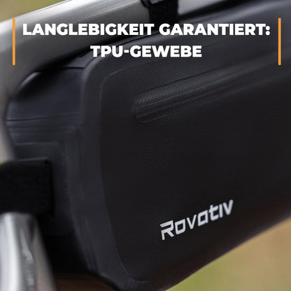 Rovativ Bikepacking-Rahmentasche RRT46, 46 cm, wasserdicht, 3,5 l