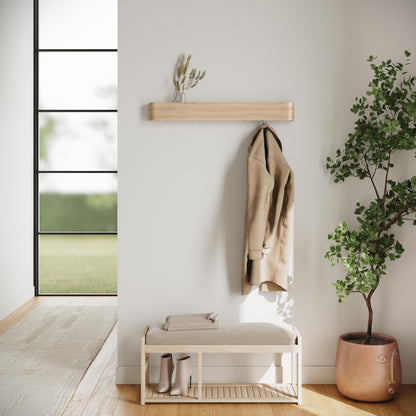 Kazai Toke moderne Design-Wandgarderobe - Eiche weiss