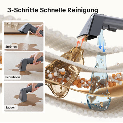 Lubluelu Nasssauger Polsterreiniger 600 W für Teppich, Sofa & Auto