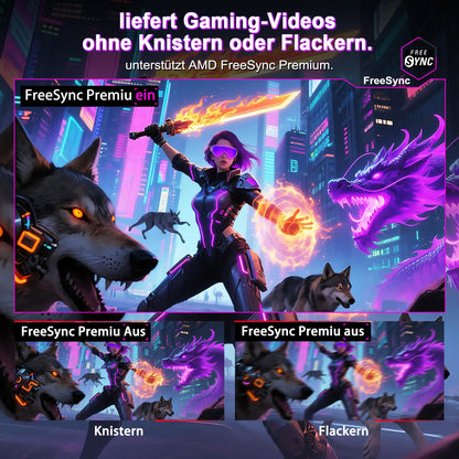 Minifire MFG27F4Q Pro Gaming Monitor 27 Zoll QHD 260Hz 1ms