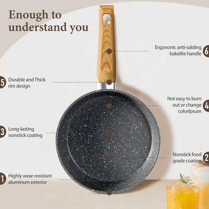 Kitchen Academy Induktion Topfset – 12-teilig Grau Granit