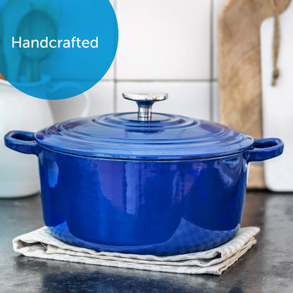 BK Cookware Bourgogne Schmortopf Gusseisen Bräter - 28cm Königsblau