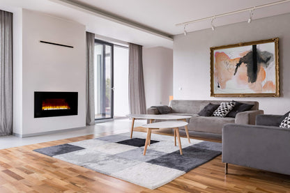 Classic Fire Vancouver Elektrokamin mit Heizung Schwarz 2000W