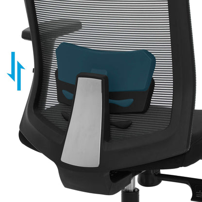 SONGMICS Bürostuhl Netzbespannung Ergonomisch Grau OBN55BG