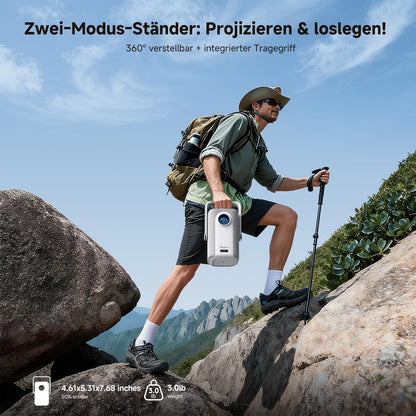 iSinbox AC311 4K Kurzdistanz-Beamer, 1200 ANSI Lumen, Autofokus