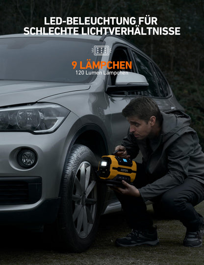 AstroAI Kompressor Multifunktional - 12V/230V Dual Power