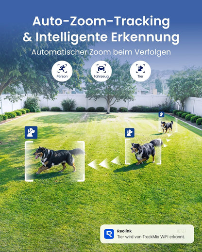 Reolink TrackMix WiFi 4K PTZ Überwachungskamera für aussen