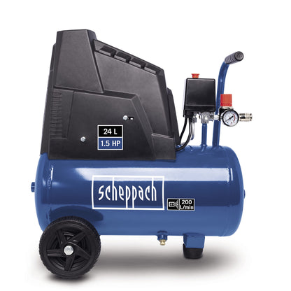 Scheppach Kompressor HC25o - ölfrei 24L 8 bar inkl. Werkzeug Set