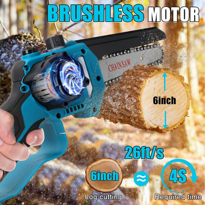 Kompatibel Makita 18V 2-in-1 Akku Kettensäge Hochentaster – Ohne Akku