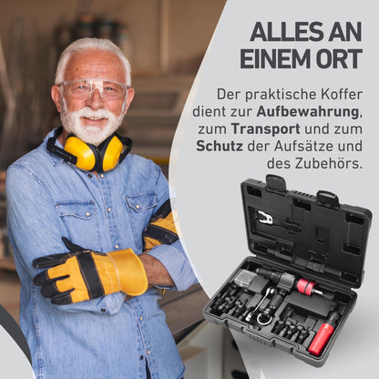 Fortum 2-in-1 Nietaufsatz Blindnieten & Nietmuttern für Akkuschrauber