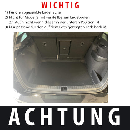 ELMASLINE 3D Matten Set Seat/Cupra Ateca (2017-25) Tiefer Ladeboden