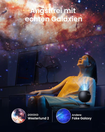POCOCO Sternenhimmel-Projektor – Heimplanetarium und Nachtlicht