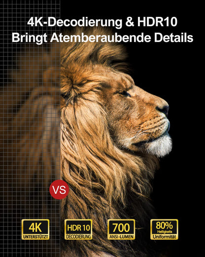 Ultimea Beamer Full HD 1080P Native - Autofokus 5G WiFi