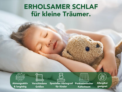 DREAMSTAR Ergo Kids Junior Kinder- und Jugendmatratze 90 x 200 cm