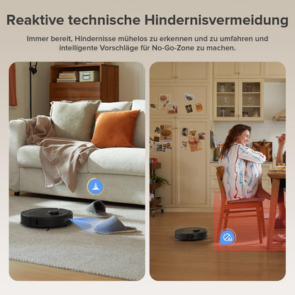 roborock Qrevo Saugroboter mit Wischfunktion - Schwarz (QV35A)