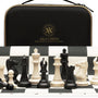 A&A Turnier-Schachspiel mit Silikon-Schachbrett und Staunton-Figuren
