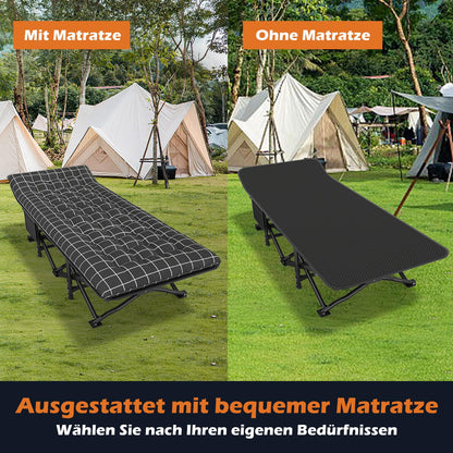 ATORPOK SHOP Campingbett Feldbett klappbar - Schwarz