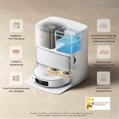Mova P50 Pro Ultra Saugroboter mit Heisswasser-Mopp