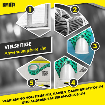 BMD san Dampfsperrklebeband 50mm x 25m – 10 Rollen
