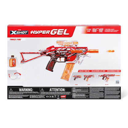 ZURU X-Shot Hyper Blaster Trace Fire mit 10.000 Kugeln
