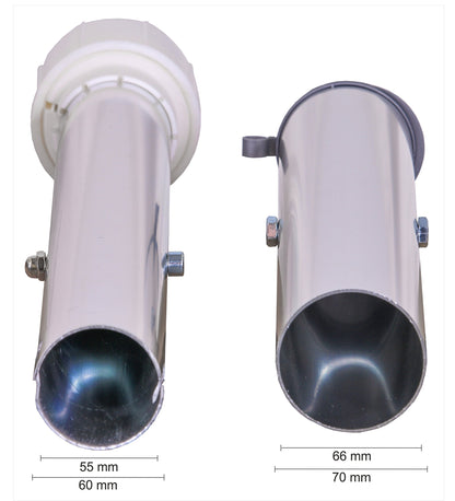 Schneider Bodenhülse 827-00 für Gartenschirme, eloxiertes Aluminium