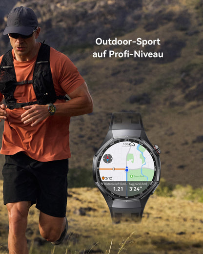 HUAWEI Watch GT 6 Pro Smartwatch, Titan, 46 mm, GPS, EKG, AMOLED