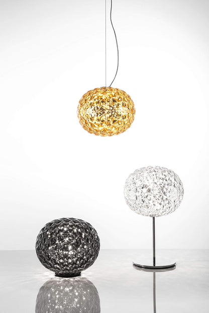 Kartell Planet Tischleuchte mit Metallgestell glasklar dimmbar