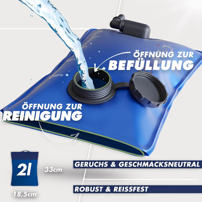 SASMO Fahrradrucksack 10L mit Trinkblase, Thermofach und Helmnetz