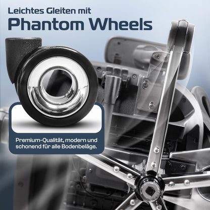 CLOUVOU MasterSeat Ergonomischer Bürostuhl Drehstuhl – 150 kg