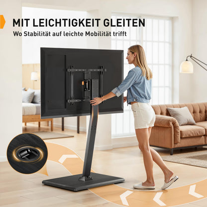 Perlegear TV Ständer Rollbar für Fernseher - 30-70 Zoll