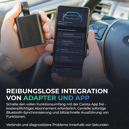 Carista EVO Bluetooth OBD2 Diagnose Adapter für Fahrzeuge