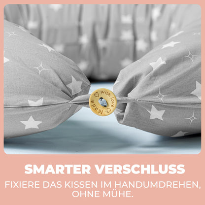 Flowen Stillkissen Schwangerschaftskissen XXL 200x70 cm