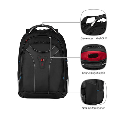 WENGER Carbon Laptop-Rucksack - 17 Zoll 30 l Schwarz 600637