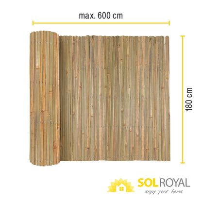Sol Royal SolVision B89 Bambus Sichtschutzmatte 180x600 cm