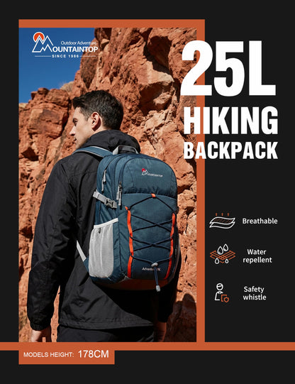 Mountaintop Wanderrucksack 25L Trekkingrucksack Outdoor Nebelblau