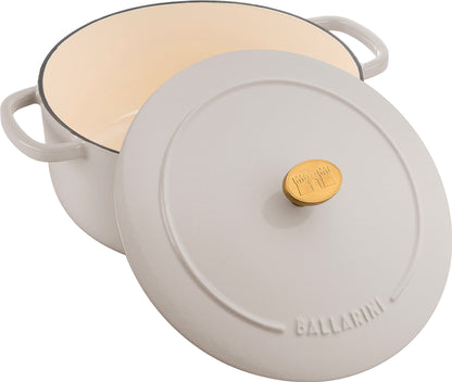 BALLARINI Bellamonte Gusseisen Topf - 22 cm Elfenbeinweiss