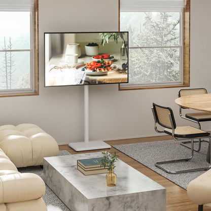 TVON TV Bodenständer für 32-60 Zoll, höhenverstellbar, schwenkbar