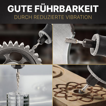 Adlerfokus Hartmetall-Frässtifte Set, 24 Stück, 3 mm Schaft