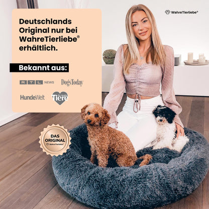 Wahre Tierliebe Fluffy Wolke Original Hundebett – Waschbar