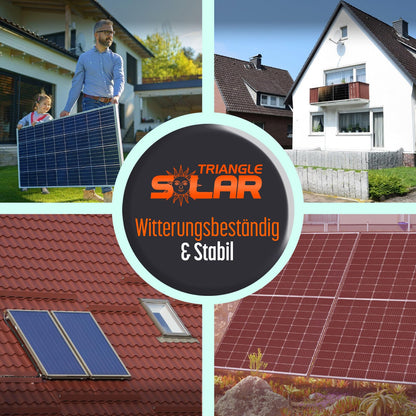 FIREND Solarmodul-Halterung 1180 mm, 4er-Set, Flachdach-Aufständerung