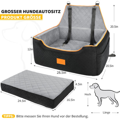 GL GLENSLAVE Hundeerhöhungssitz für grosse Hunde - Schwarz/Grau