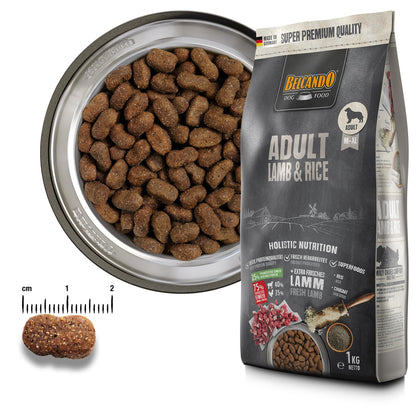 BELCANDO Adult Lamb & Rice Trockenfutter für empfindliche Hunde - 12,5 kg