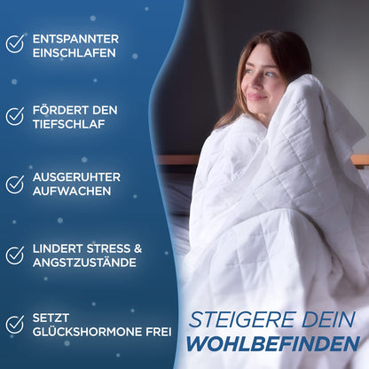 Samthus Gewichtsdecke 135x200cm 6kg – Schwere Therapiedecke