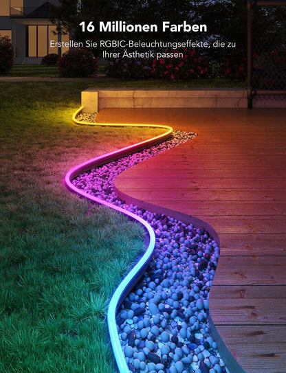 Govee Outdoor Neon LED Streifen Gartenbeleuchtung – 10m RGBIC IP67