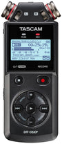 Tascam DR-05XP Mobiler 2-Kanal-Audiorecorder mit 32-Bit-Float – Handheld-Recorder mit Kondensatormikrofonen